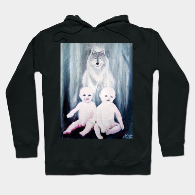 Romulus, Remus and the wolf Hoodie by CORinAZONe
